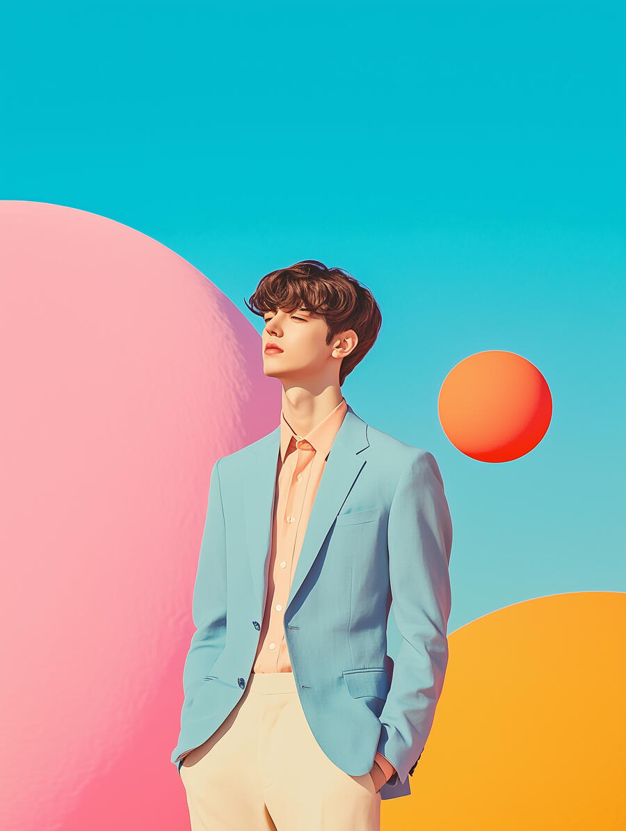 THE HAZE| 霧系列 01|凝光之境 日輪在他身後升起。 光線安靜落下, 整個空間只 THE HAZE| 霧系列 凝光之境 日輪在身後升起。 光落在輪廓上, 整個空間變得安靜而明亮。 Light gathers behind him. In the quiet of the sun, presence becomes the center of the scene. ⸻ Digital Portrait Studio 線上影像