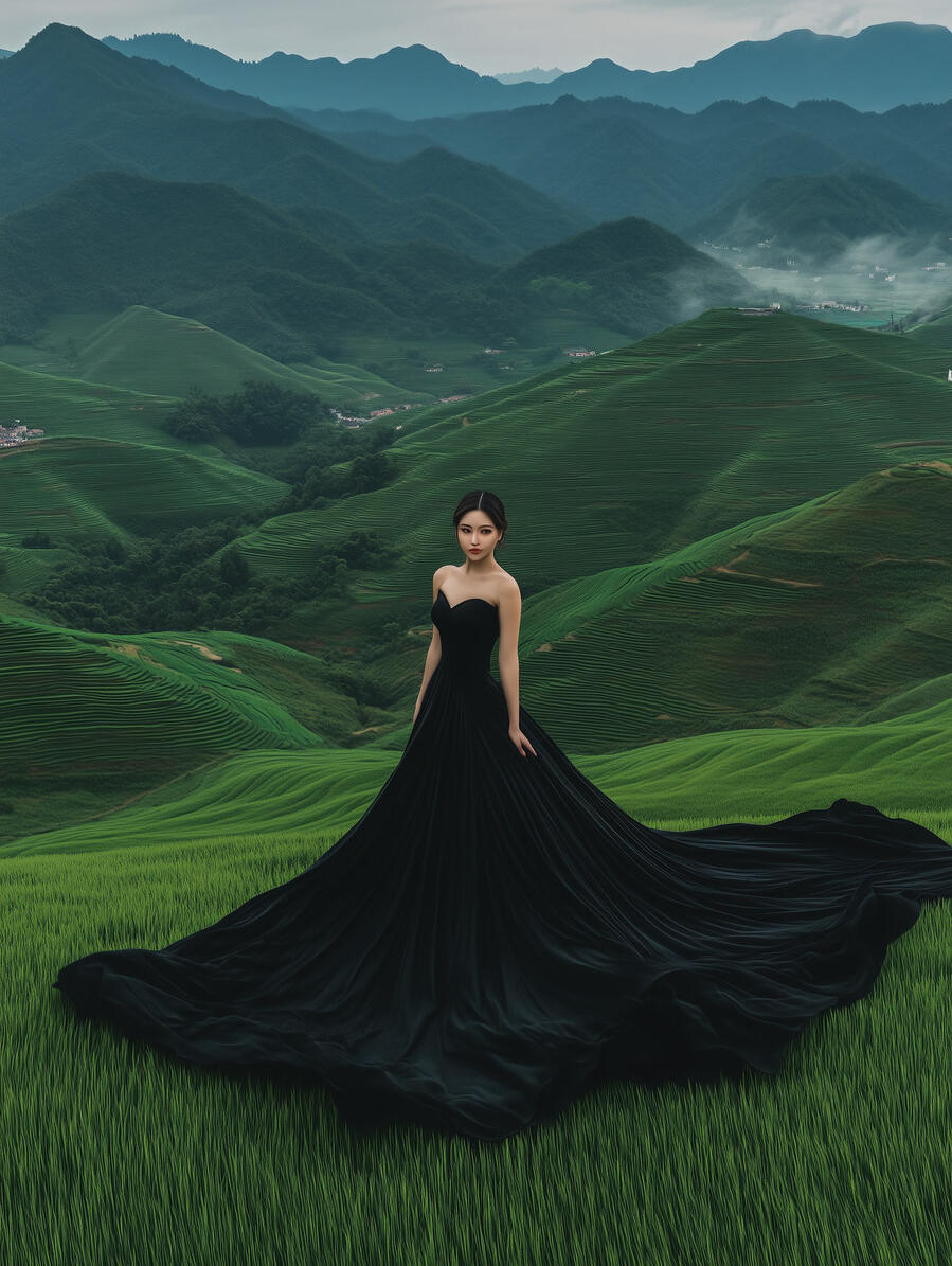 THE HAZE| 霧系列 05|離塵之境 Realm Beyond Dust Between mountains and drifting mist, the noise of the world fades away. She stands qui THE HAZE| 霧系列 05|離塵之境 Realm Beyond Dust Between mountains and drifting mist, the noise of the world fades away. She stands quietly in the wind, as if arriving from somewhere beyond the restless world. In this open silence, time slows and thoughts become